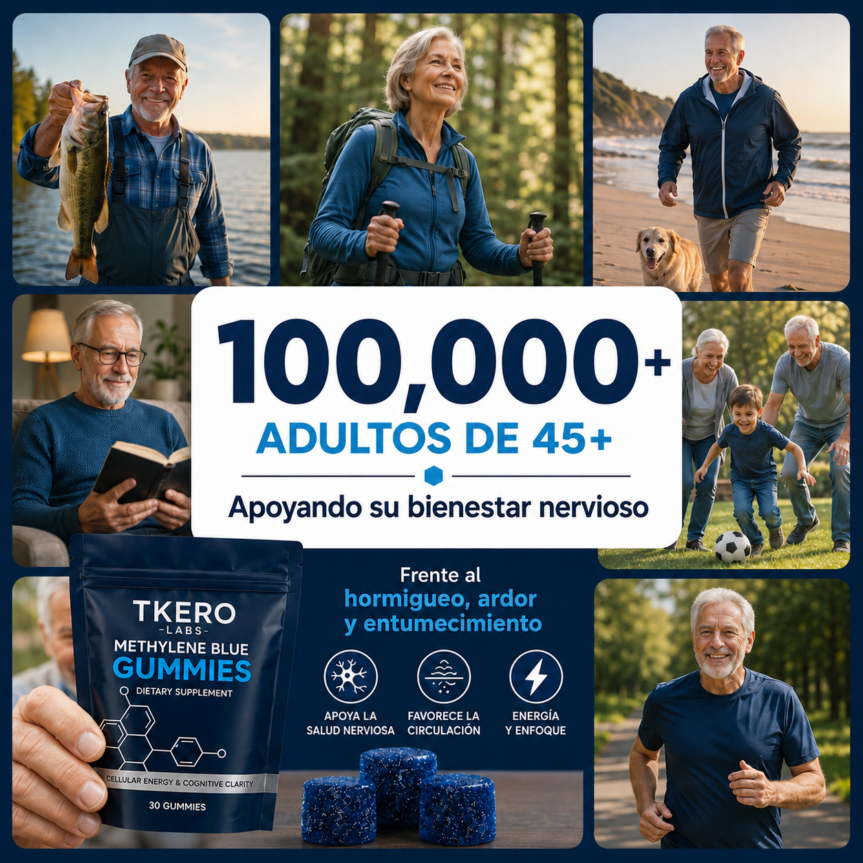 Gomitas de Azul de Metileno | Apoyo para el Bienestar Nervioso