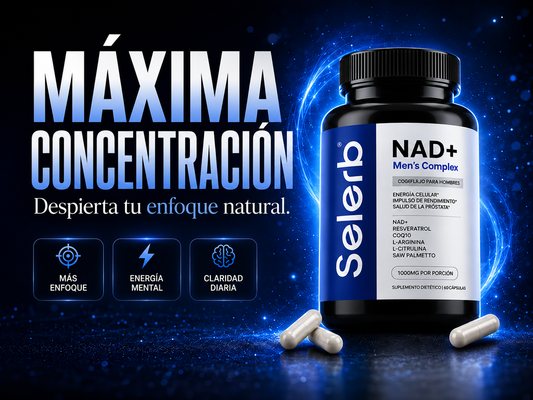 (Máxima concentración) Selerb NAD+ Cuida tu Próstata y Recupera tu Potencia en la Cama Sin Efectos Secundarios
