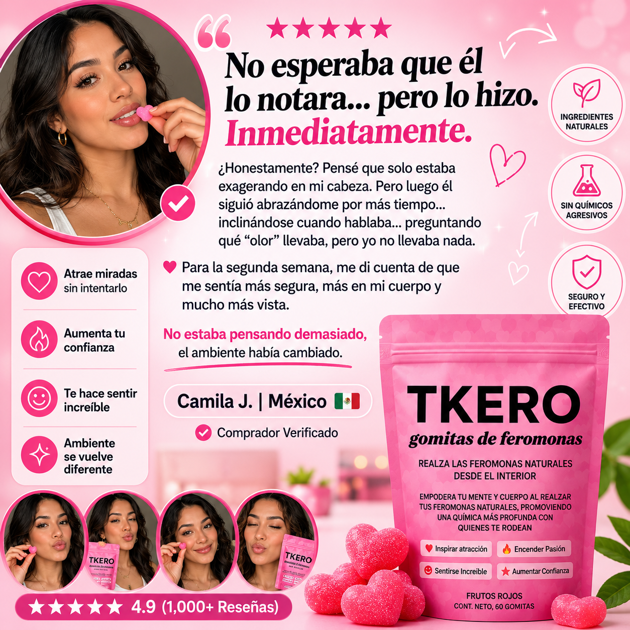 Gomitas de Feromonas / Mayor Atracción y Confianza