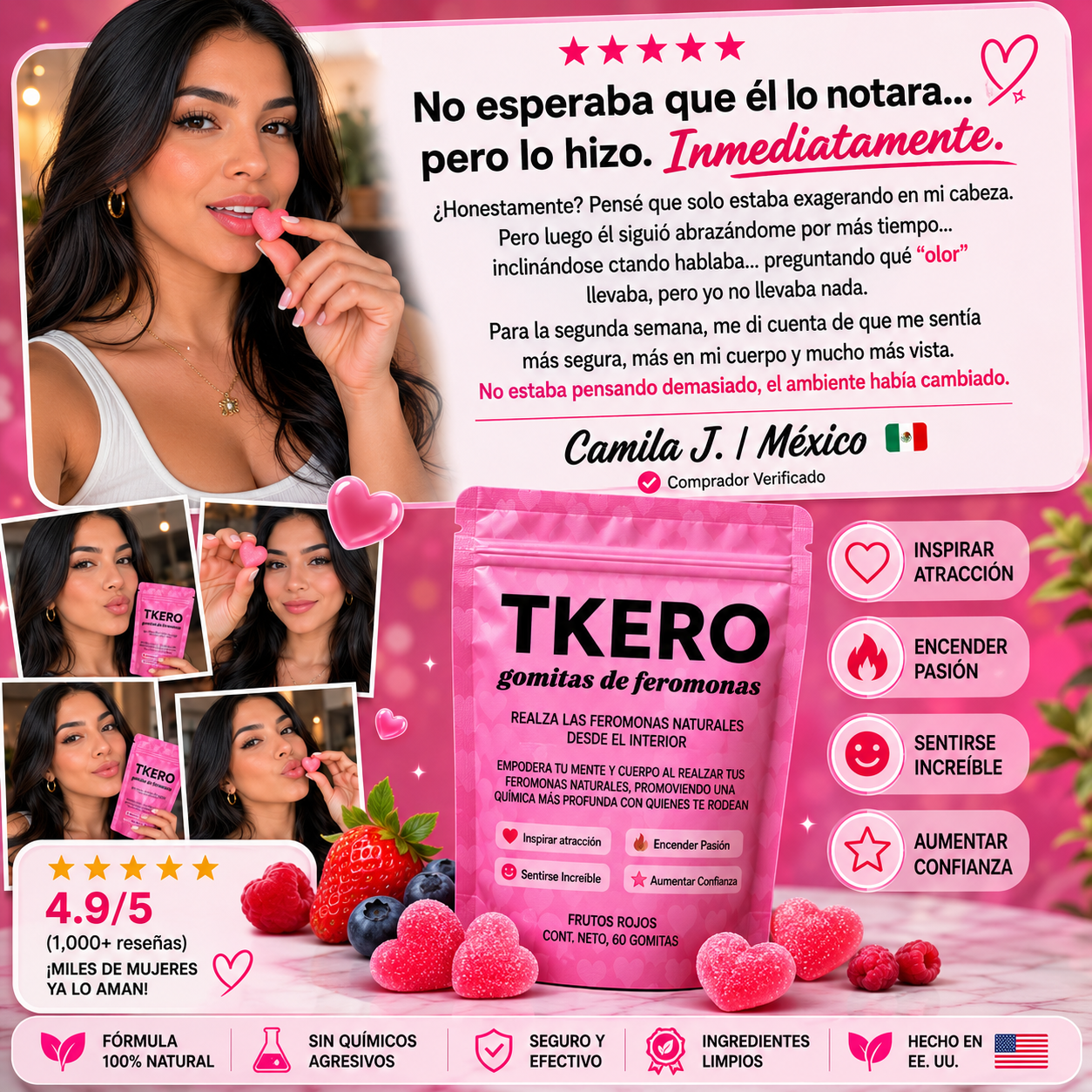 Gomitas de Feromonas / Mayor Atracción y Confianza