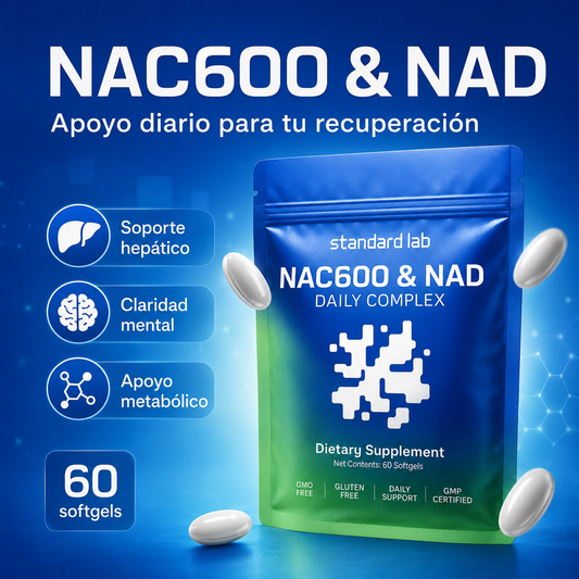 NAC600 & NAD Daily Complex | NAC 600 mg + NAD+ | 60 Softgels