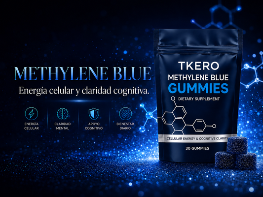 (Mayor concentración) Gomitas Azul de Metileno / Apoyo para el Bienestar Nervioso