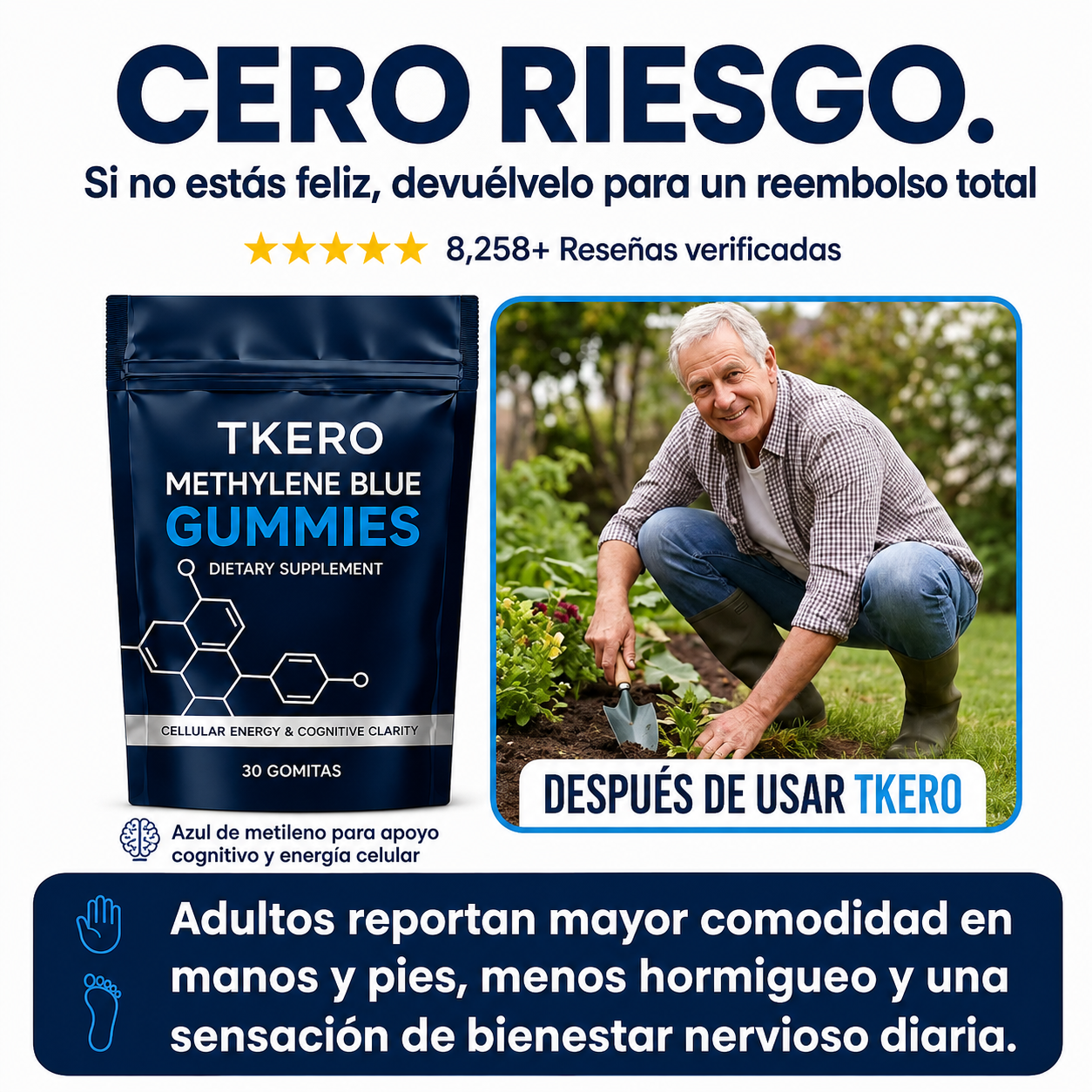 Gomitas de Azul de Metileno | Apoyo para el Bienestar Nervioso