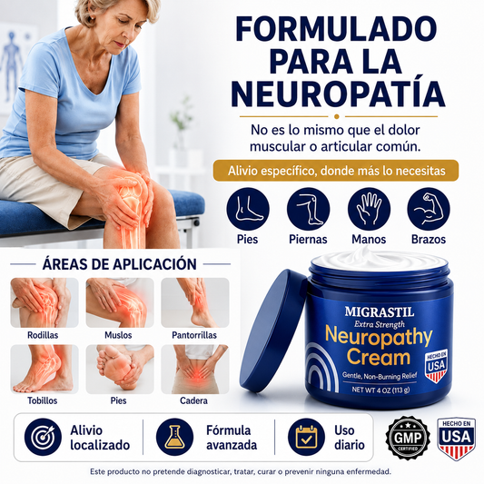 Crema para Neuropatía | Apoyo para el Bienestar Nervioso