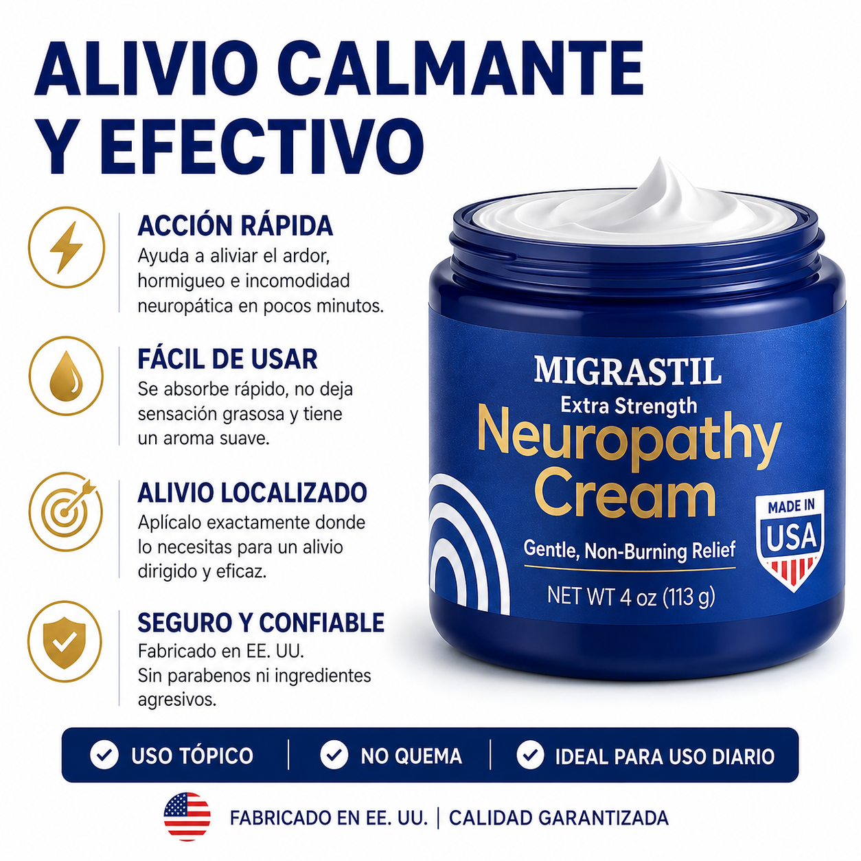 Crema para Neuropatía | Apoyo para el Bienestar Nervioso