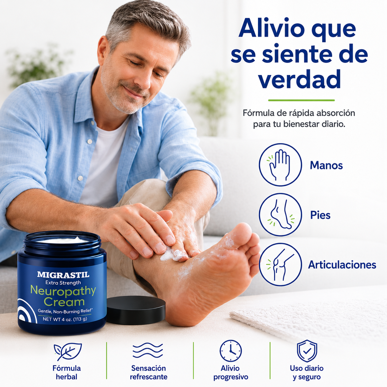 Crema para Neuropatía | Apoyo para el Bienestar Nervioso