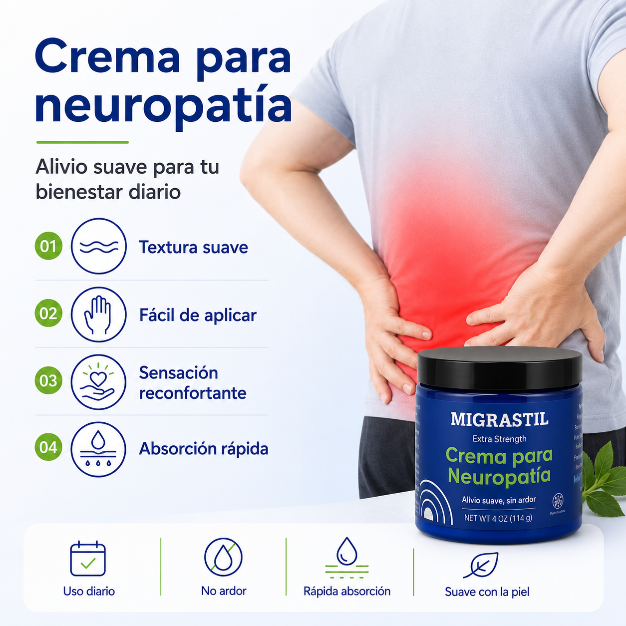 Crema para Neuropatía | Apoyo para el Bienestar Nervioso