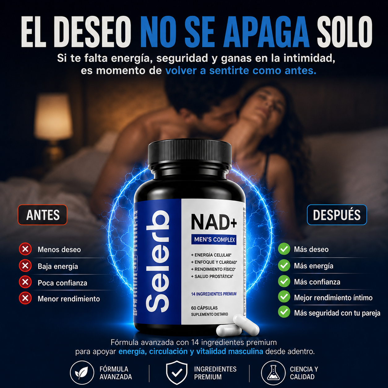 Selerb NAD+ / Aumenta tu Potencia Masculina