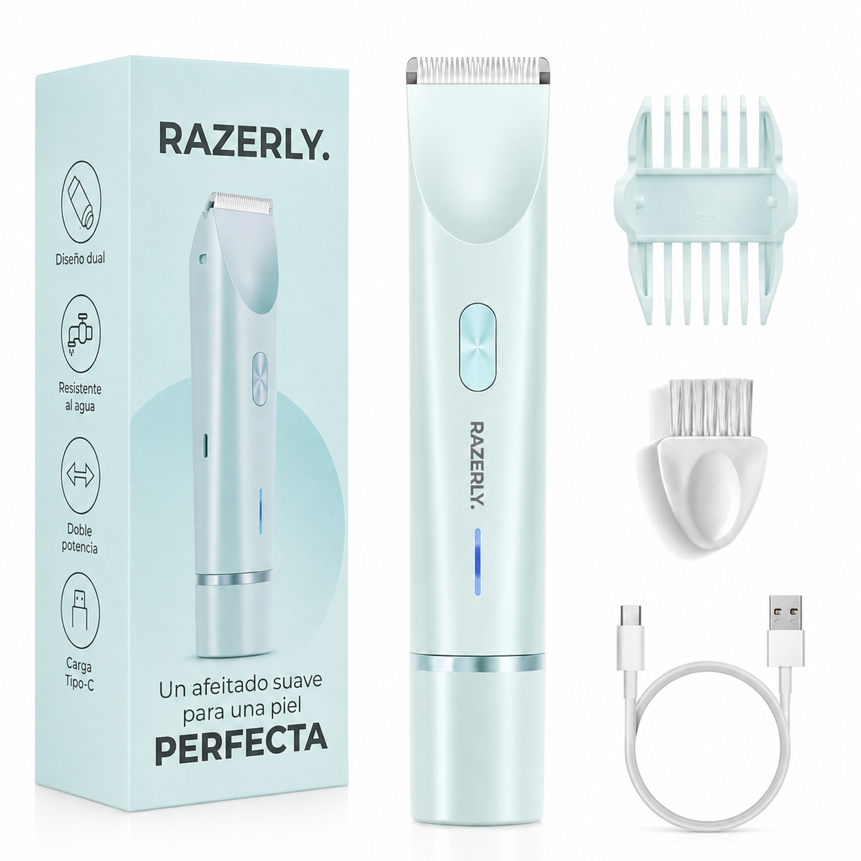 Maquinilla 2 en 1 para Bikini y Cuerpo Razerly™