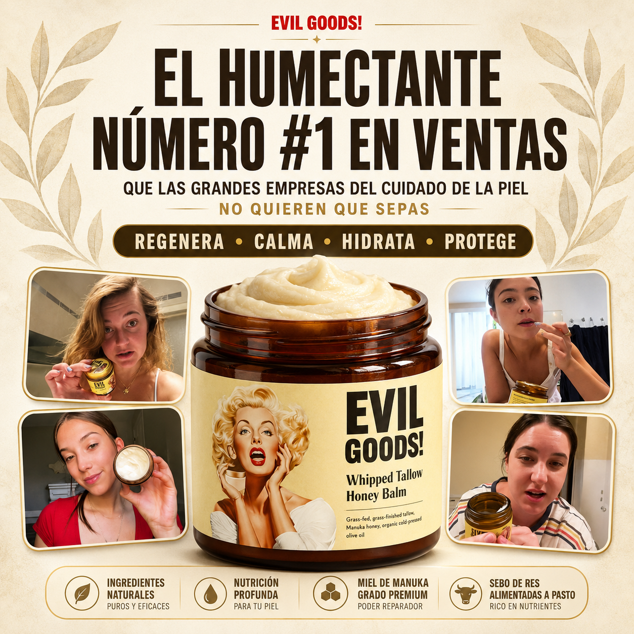 EVIL GOODS / La crema que calma, repara y protege