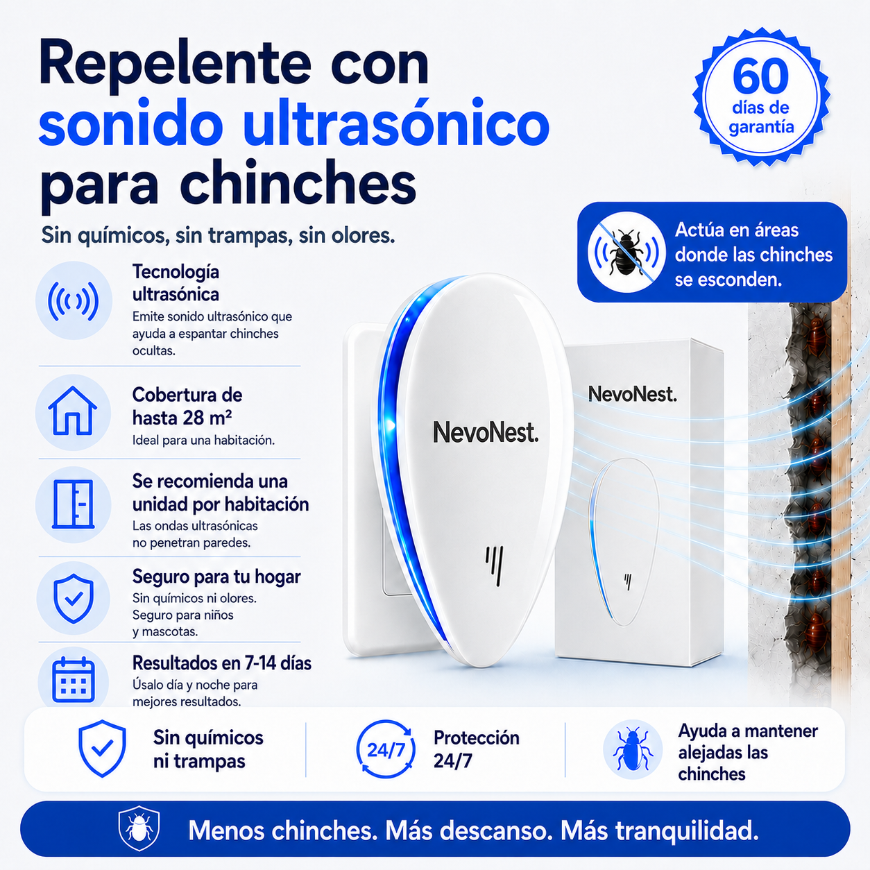 NevoNest repelente ultrasónico indoor